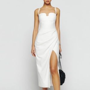 NWT Reformation Alfred Dress White